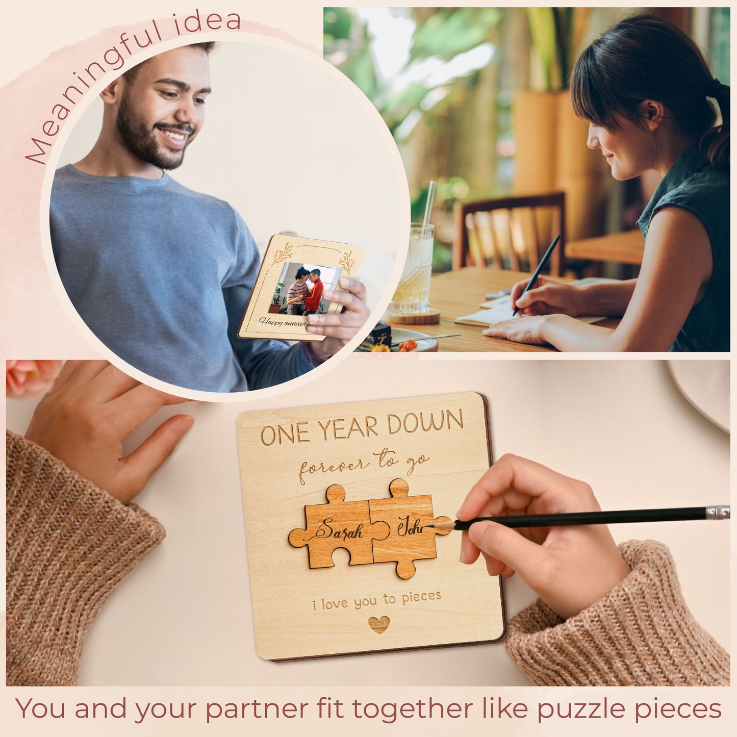 1 Year Anniversary Card For Boyfriend Girlfriend