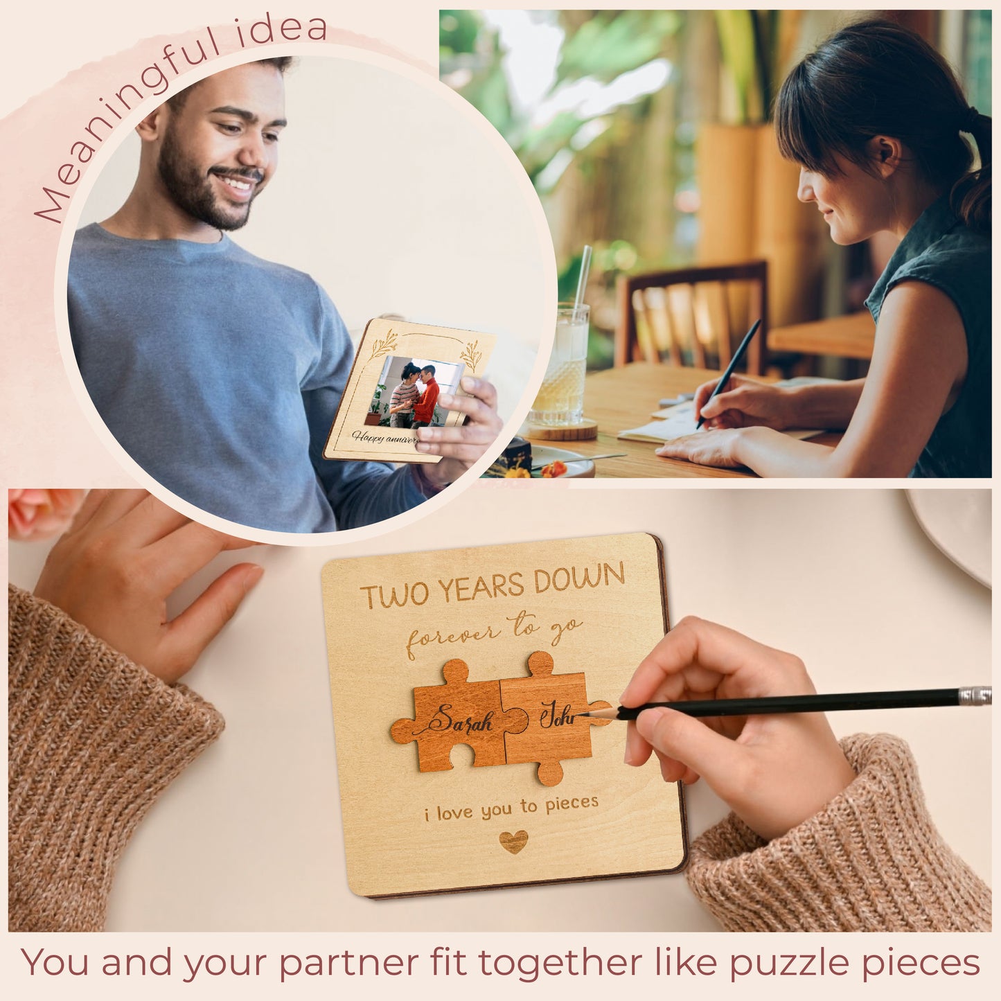 2nd Anniversary Card for Girlfriend Boyfriend