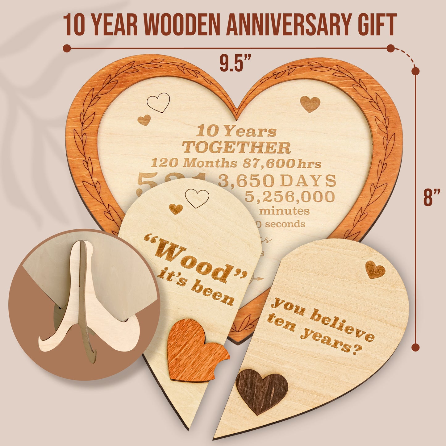 10 Year Anniversary Wood Gifts