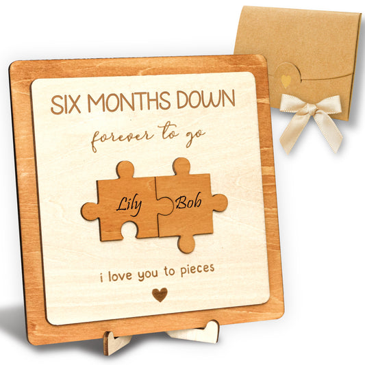 6 Month Anniversary Wood Gifts for Boyfriend